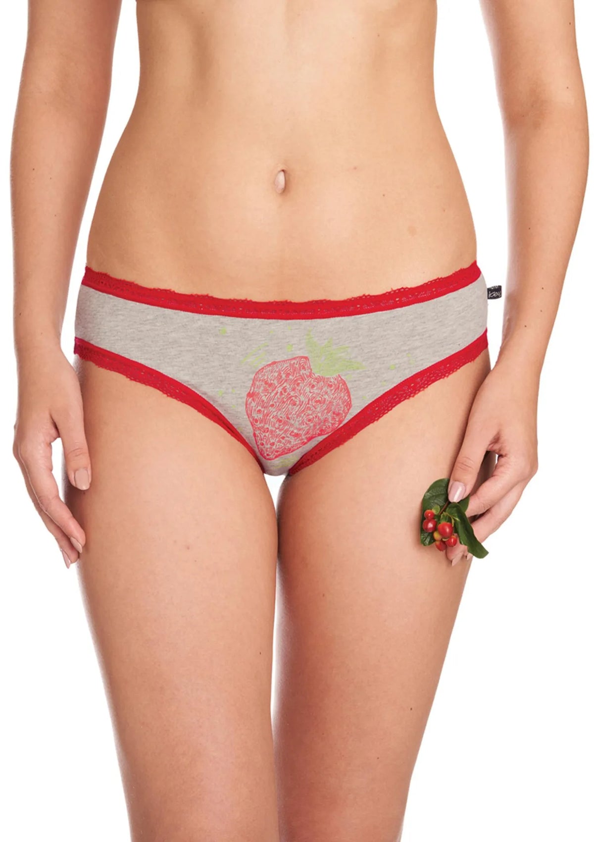 Kolorowe figi damskie (2 pack) z koronkowym obszyciem LPN 709