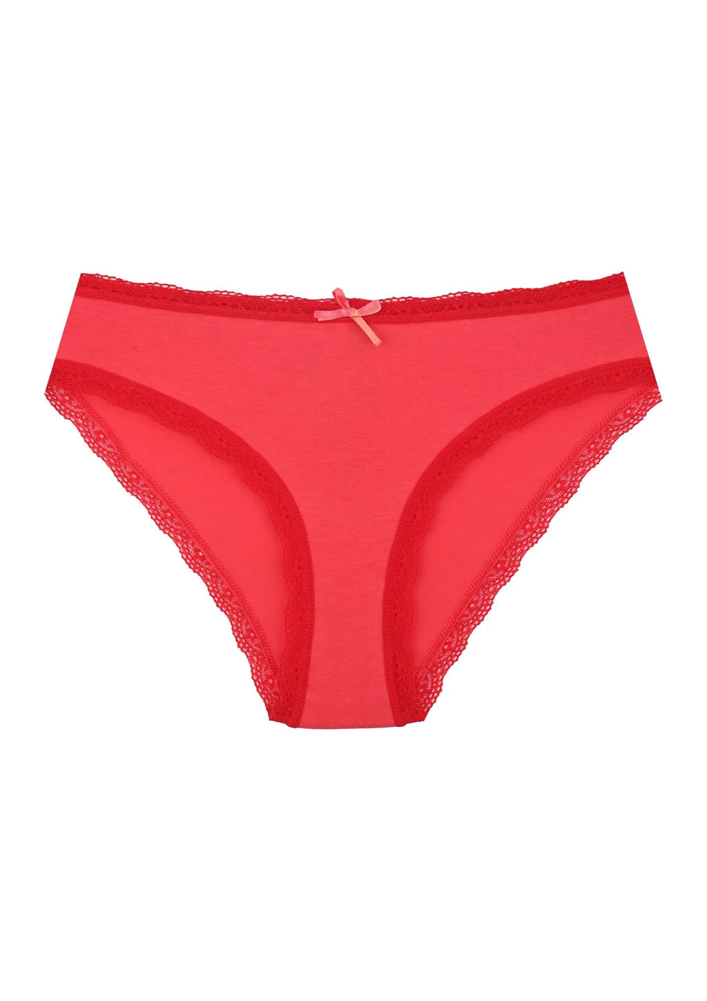 Kolorowe figi damskie (2 pack) z koronkowym obszyciem LPN 709