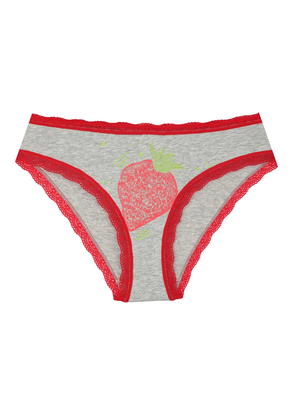 Kolorowe figi damskie (2 pack) z koronkowym obszyciem LPN 709