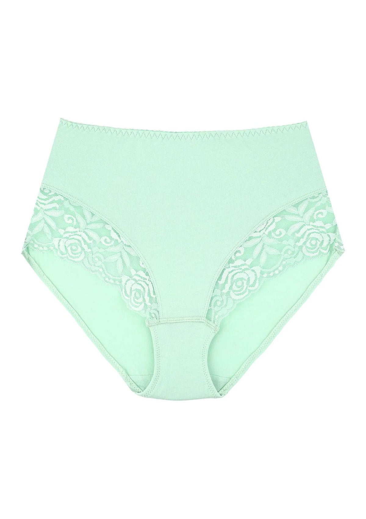 Kolorowe wysokie figi damskie (2 pack) z koronką LPF 210
