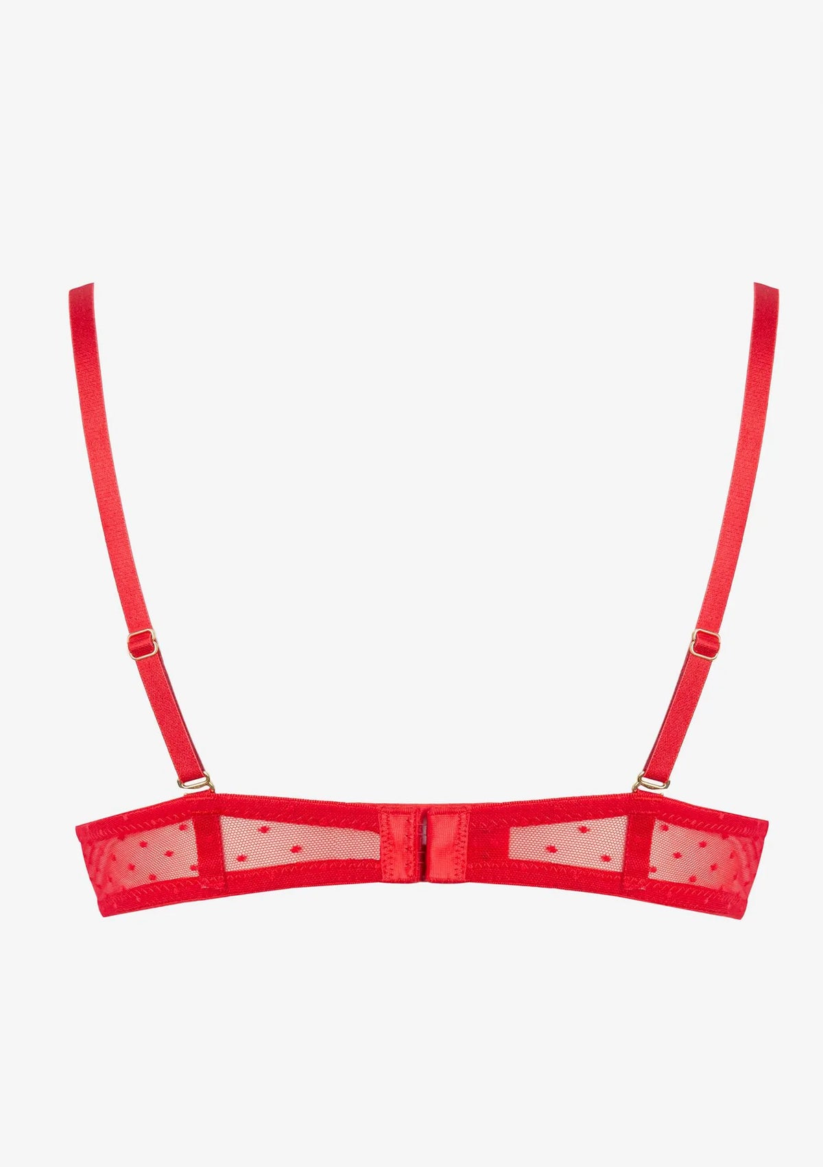 Komplet koronkowej czerwonej bielizny damskiej 2627 Bondage Lormar