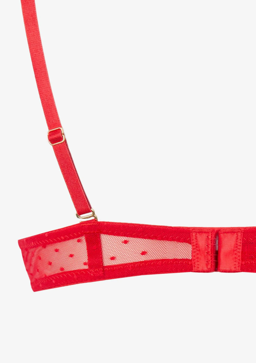 Komplet koronkowej czerwonej bielizny damskiej 2627 Bondage Lormar
