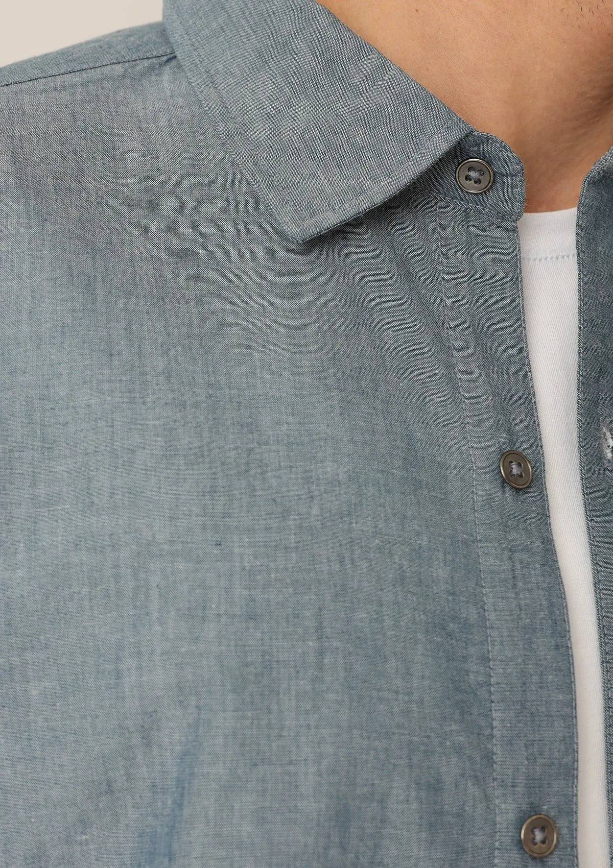 Koszula męska z lekkiej bawełny denim MH543-03 Naviale