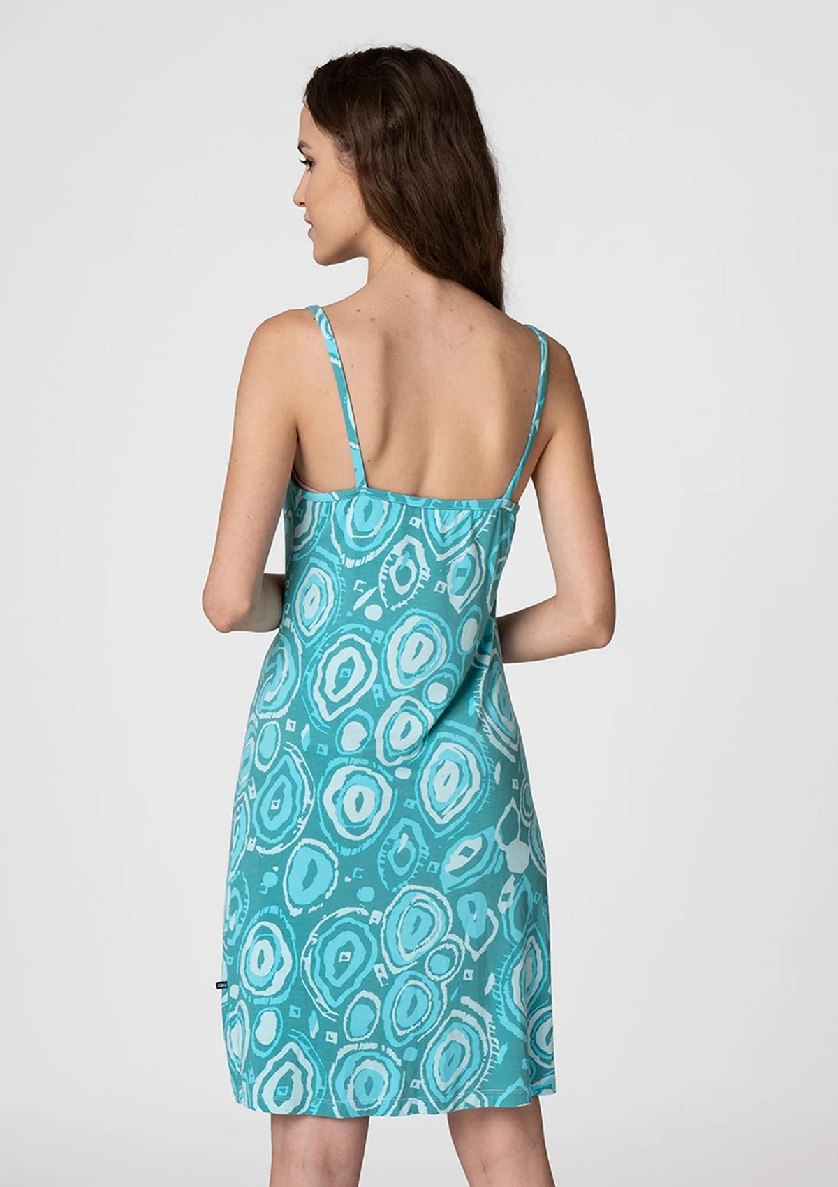 Krótka sukienka bambusowa na ramiączkach Homewear LHD 069
