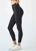Legginsy bezszwowe prążkowane z szerokim pasem Seamless Ribb Legs