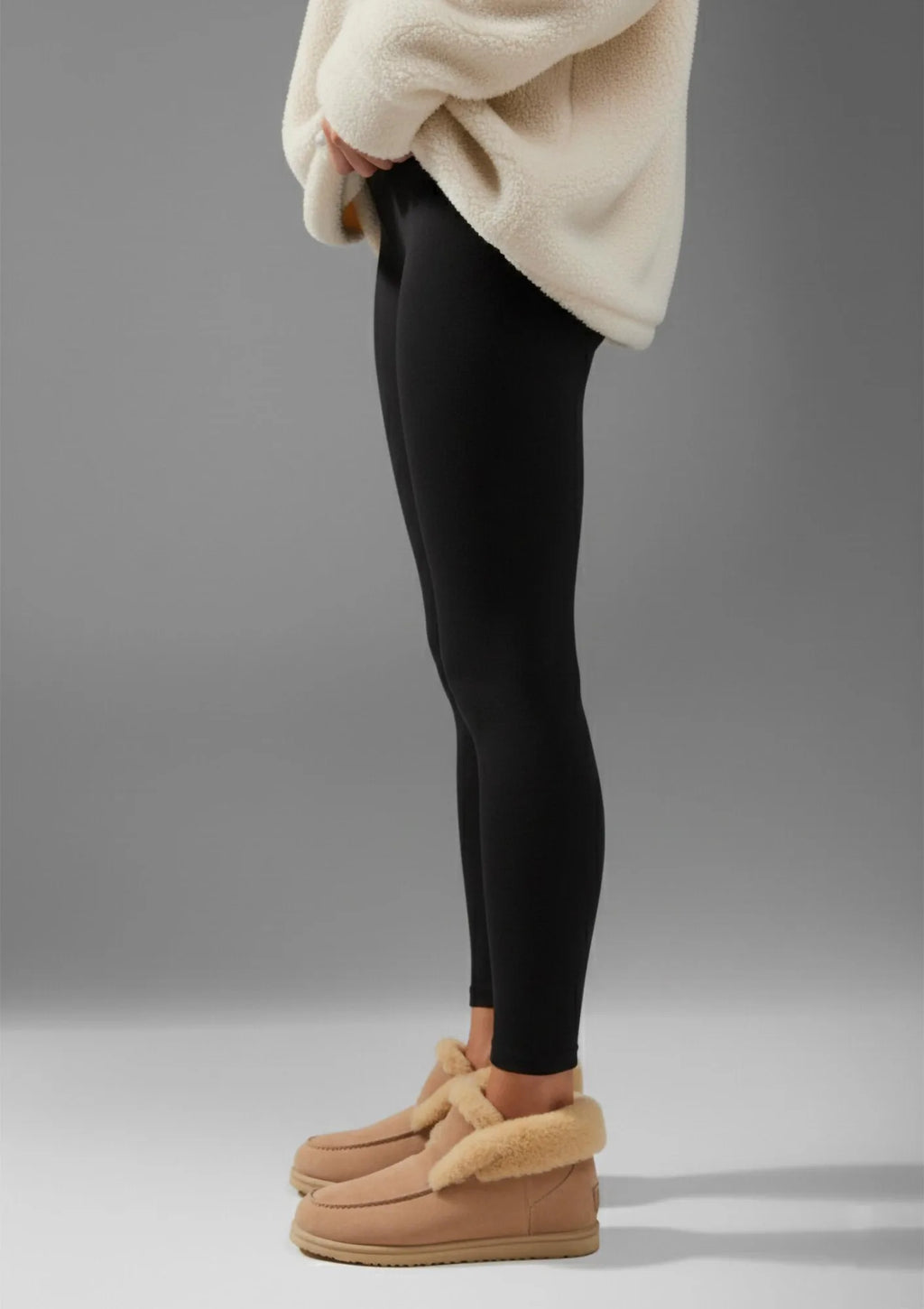 Legginsy damskie 250 den ocieplane polarem 663 Fleece Legs