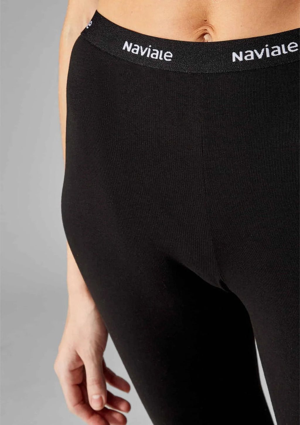 Legginsy damskie bawełniane dopasowane z wysokim stanem 440 York Naviale