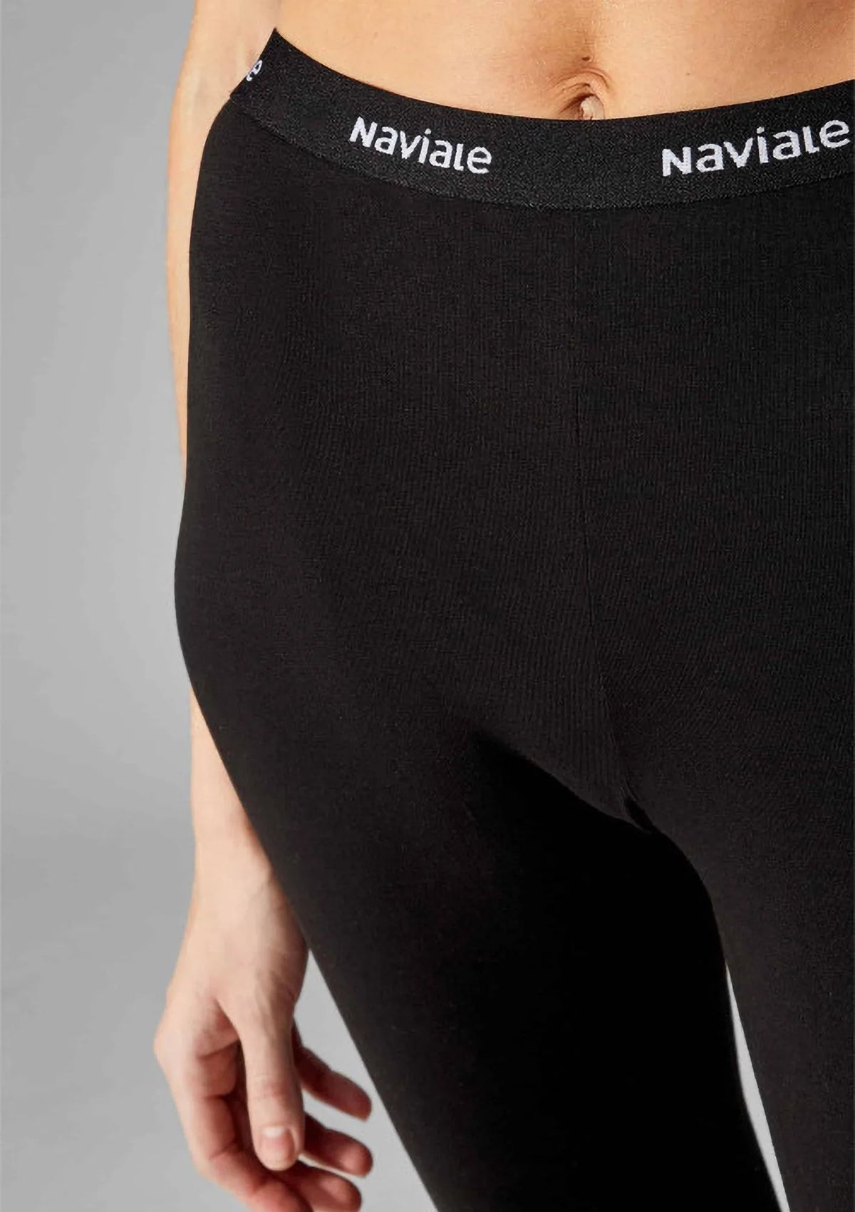 Legginsy damskie bawełniane dopasowane z wysokim stanem 440 York Naviale