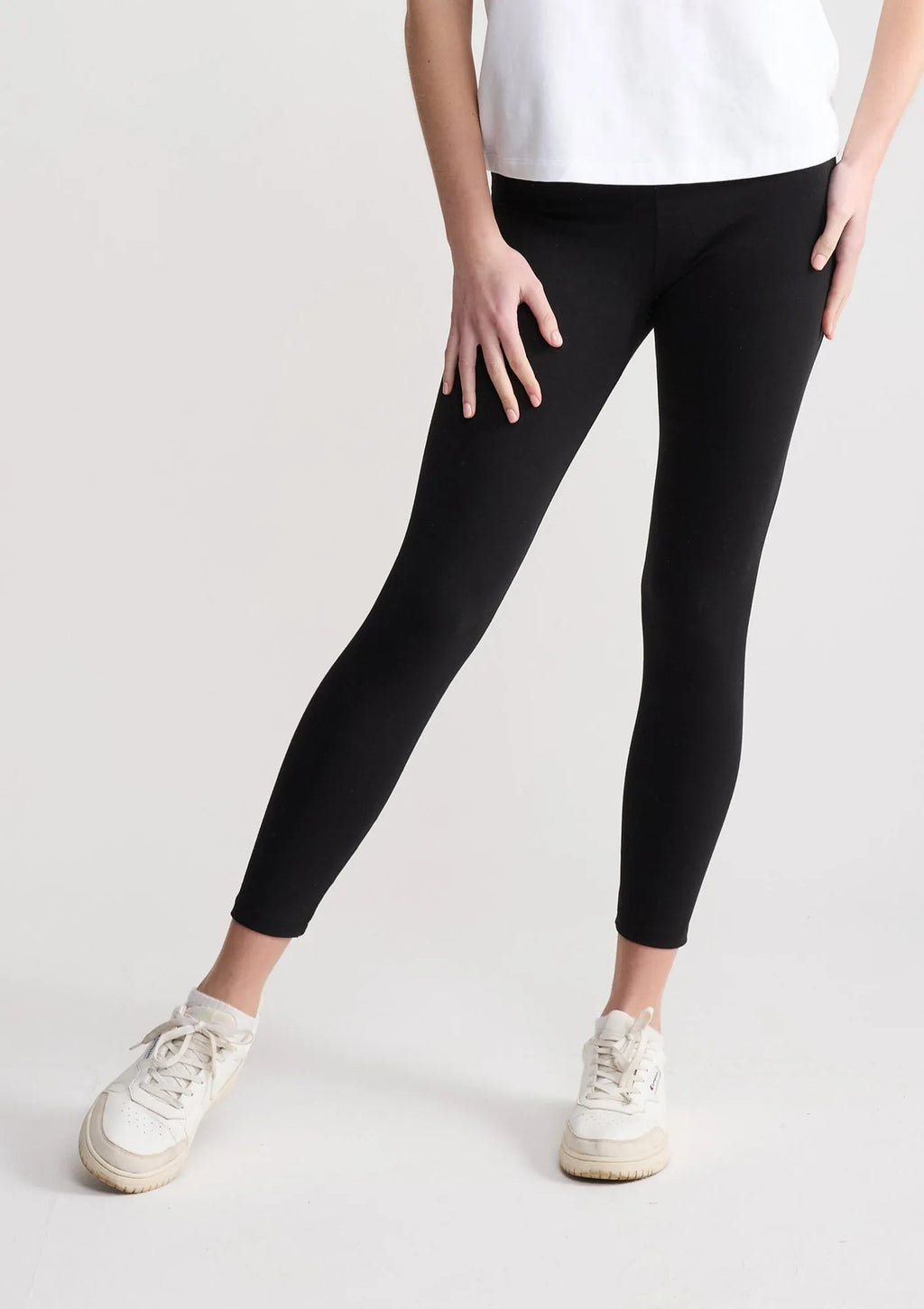 Legginsy damskie bawełniane dopasowane z wysokim stanem 440 York Naviale