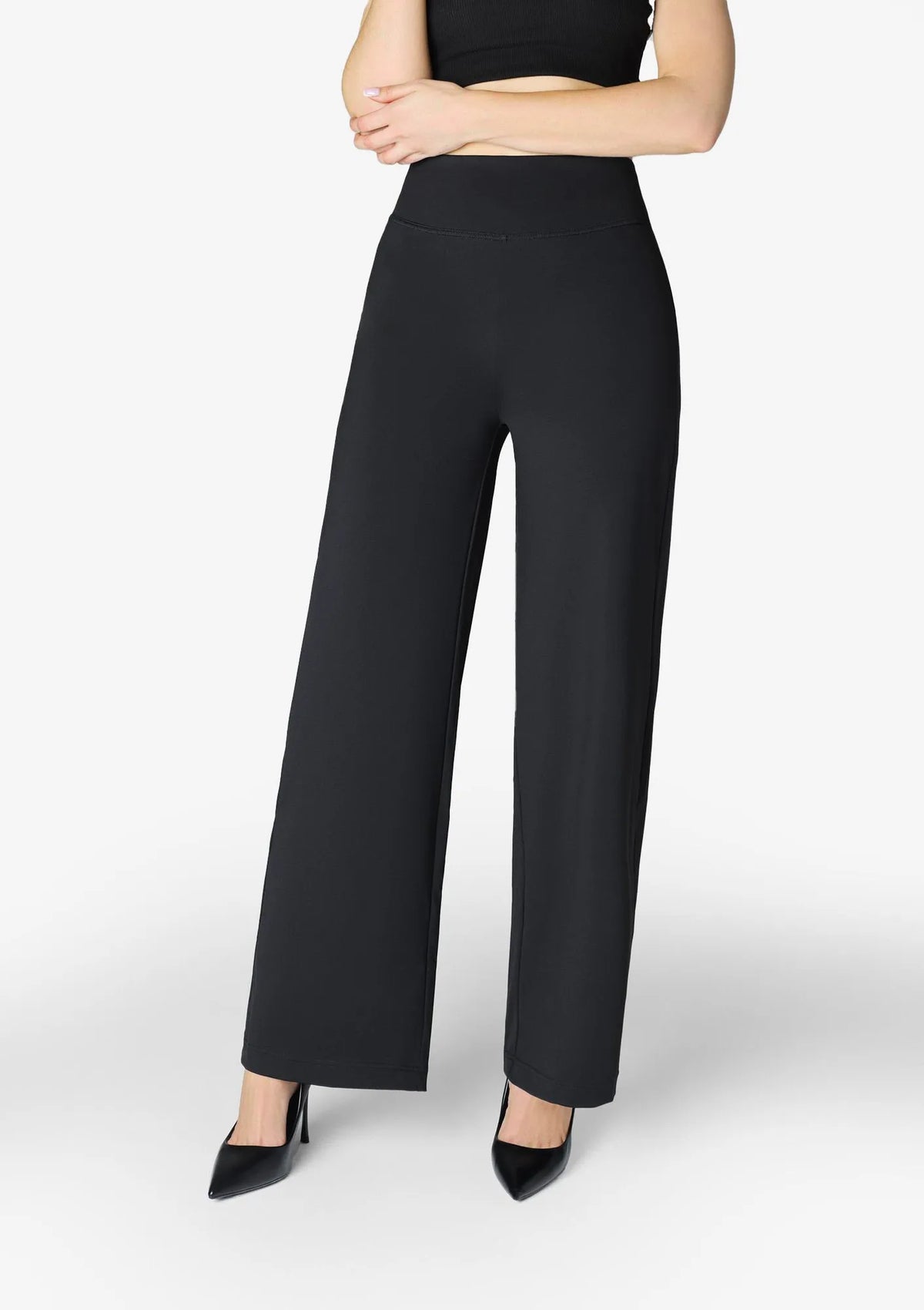 Legginsy damskie palazzo z wysokim stanem Palazzo Perfect Marilyn