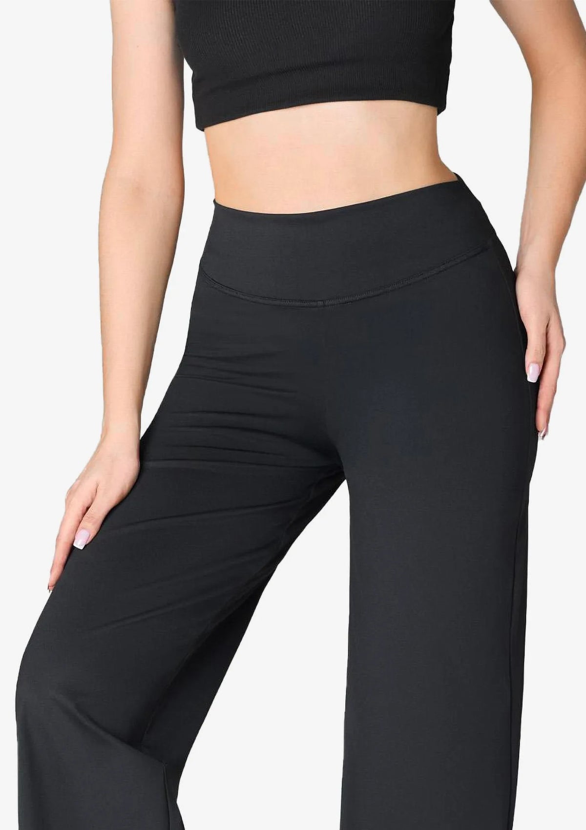 Legginsy damskie palazzo z wysokim stanem Palazzo Perfect Marilyn