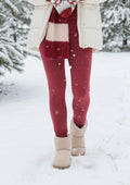 Legginsy damskie termiczne z szerokim pasem Hot Touch LXL 729 3