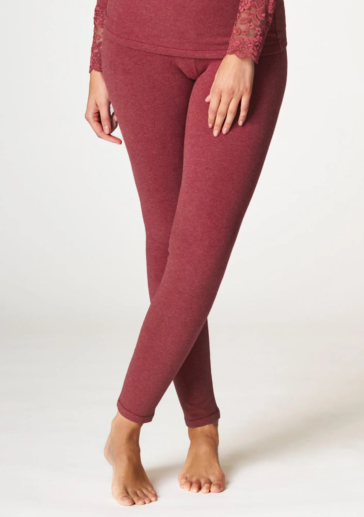 Legginsy damskie termiczne z szerokim pasem Hot Touch LXL 729 3