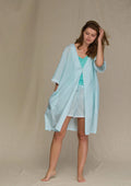 Letnia narzutka damska Homewear w paski LHD 316