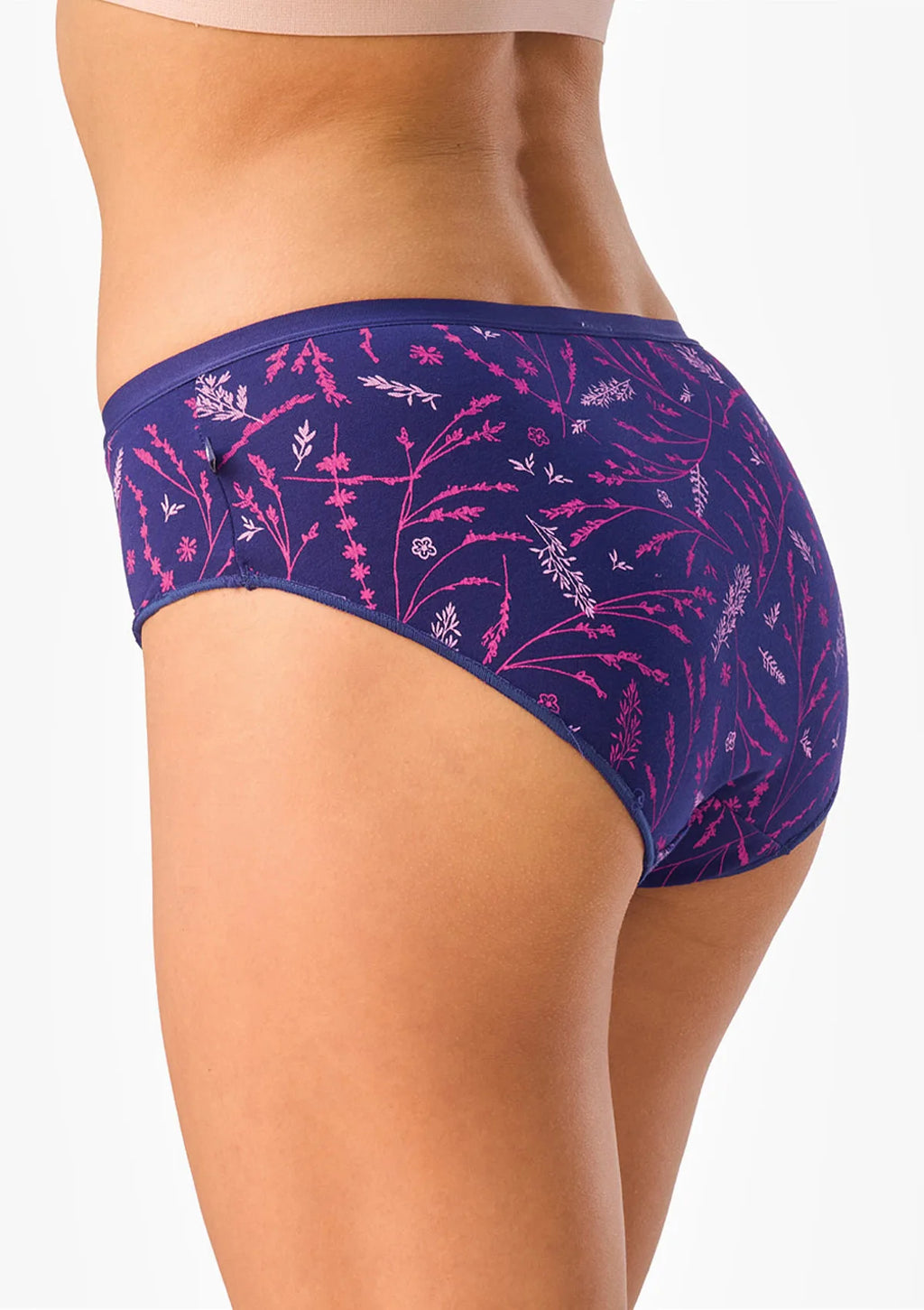 Figi damskie 2pak bawełniane wzorzyste midi bikini LPC 528 Key