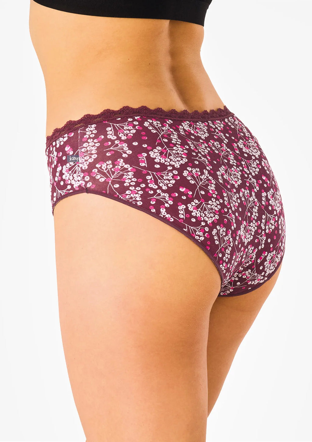 Figi damskie 2pak bawełniane midi bikini w jarzębinę LPC 557 Key