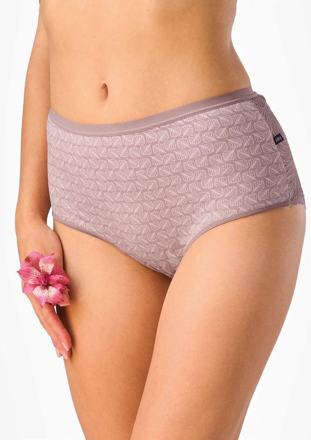 Figi damskie 2pak bawełniane z wysokim stanem maxi bikini LPF 907 Key