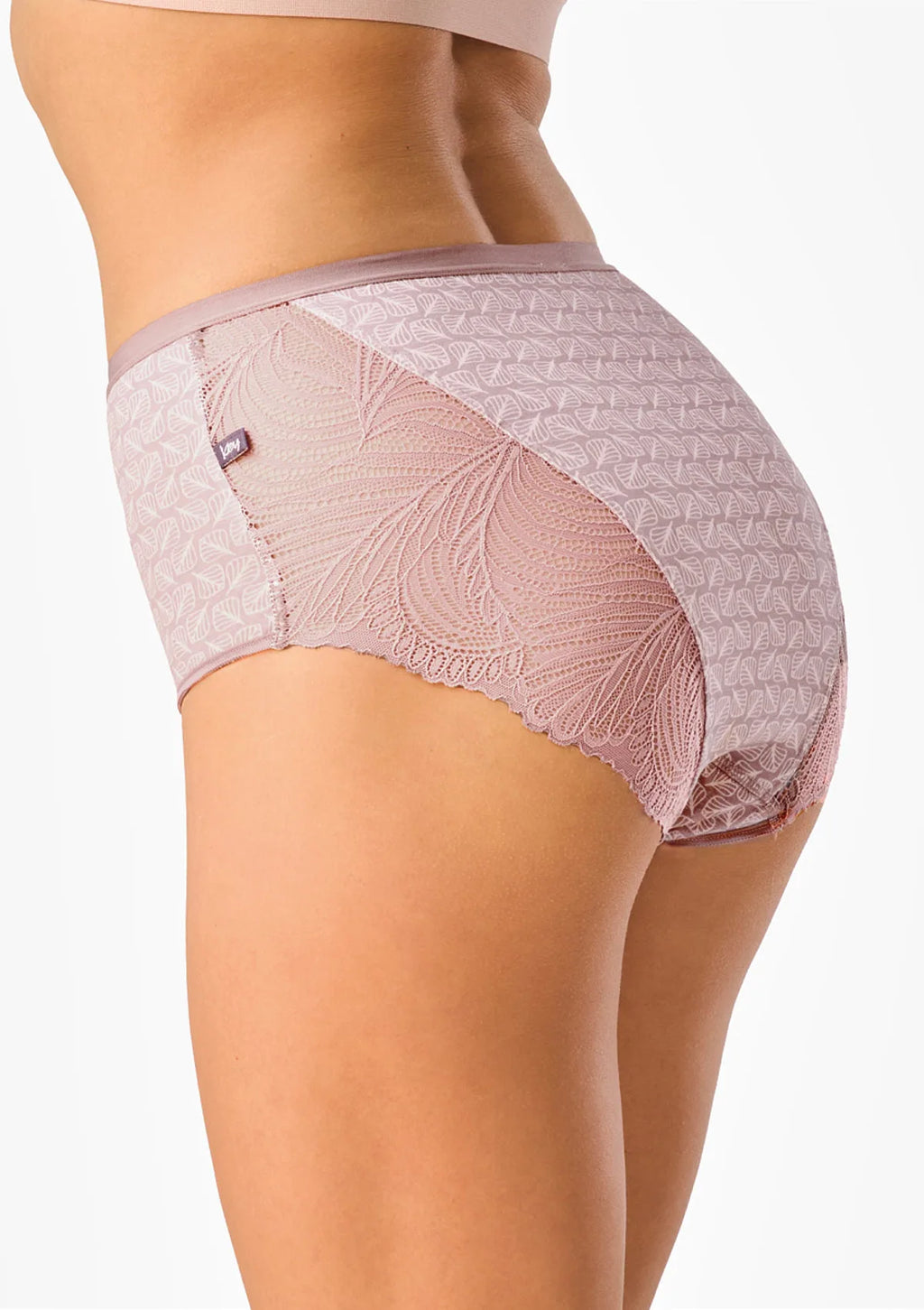 Figi damskie 2pak bawełniane z wysokim stanem maxi bikini LPF 907 Key