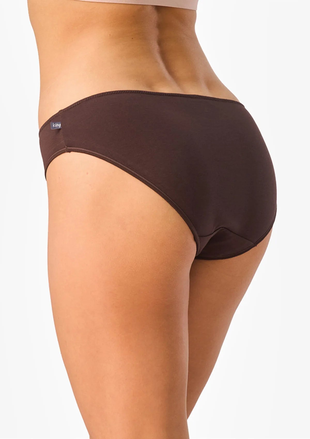 Figi damskie 2pak bawełniane mini bikini w odcieniach brązu LPR 504 Key