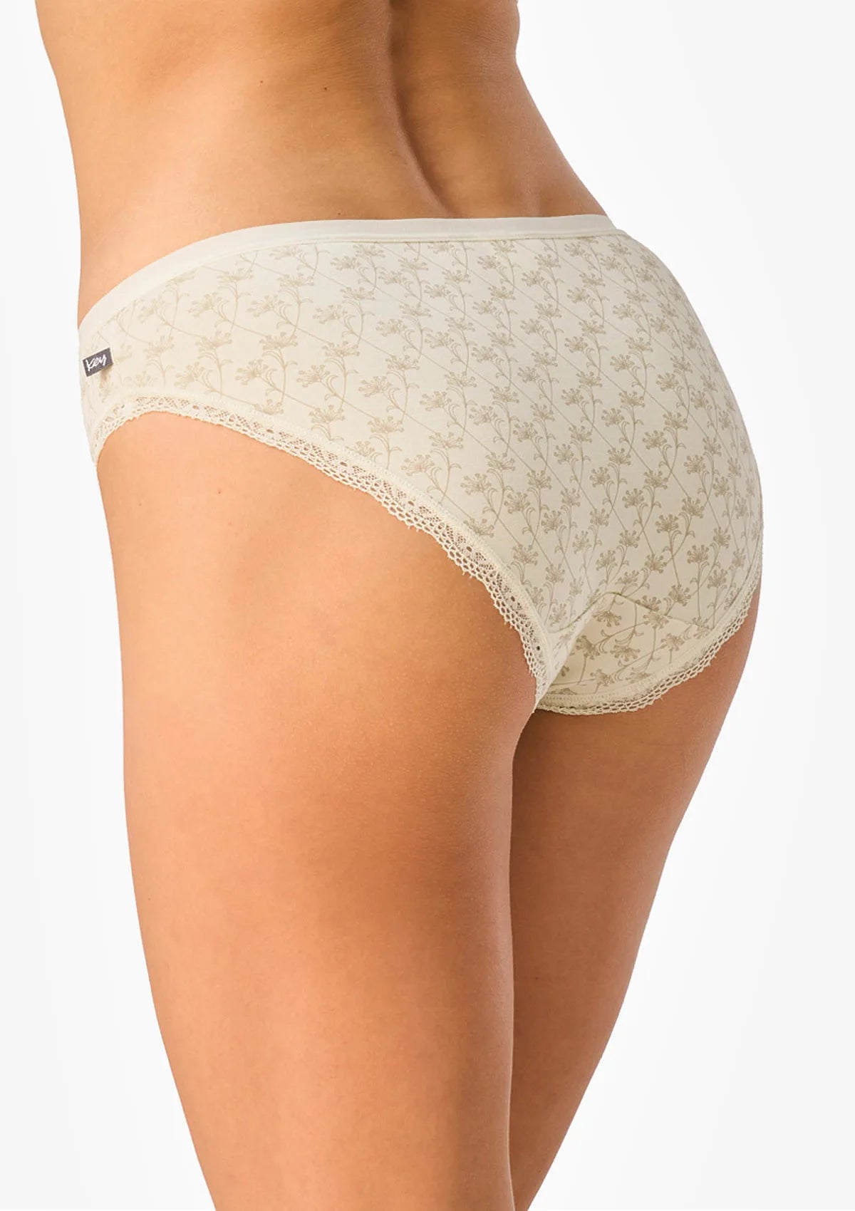 Figi damskie 2pak bawełniane mini bikini w kwiaty LPR 656 Key
