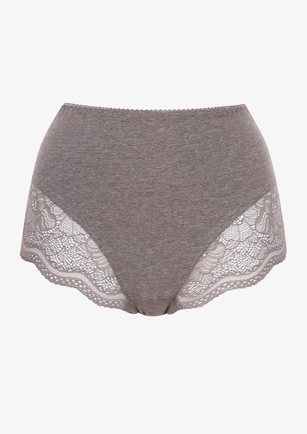Majtki damskie (2 pack) maxi bikini z koronką cappuccino LPF 111 Key