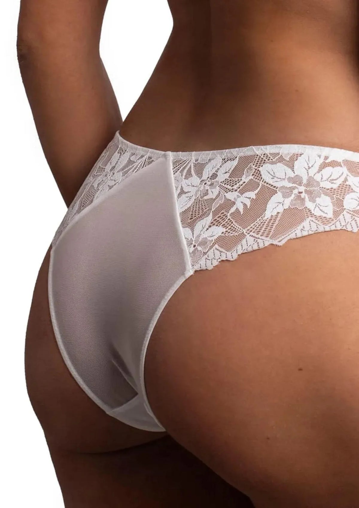 Majtki damskie brazyliany z elegancką koronką DM-6341 Agio