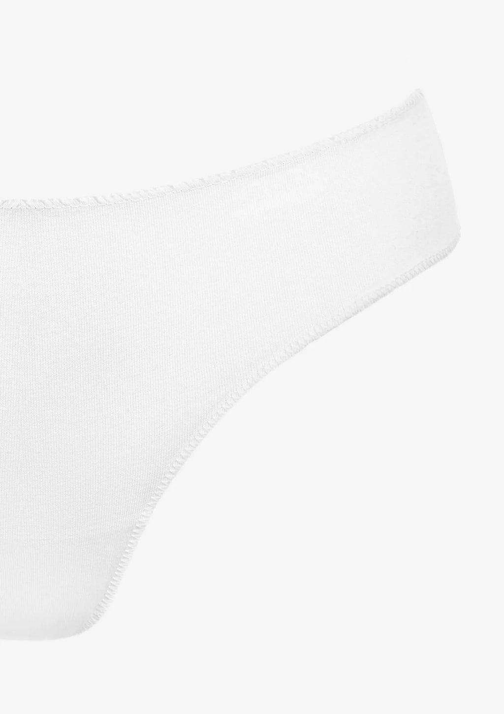 Majtki damskie typu brazyliany bawełniane z koronką białe Orchidea Pierre Cardin