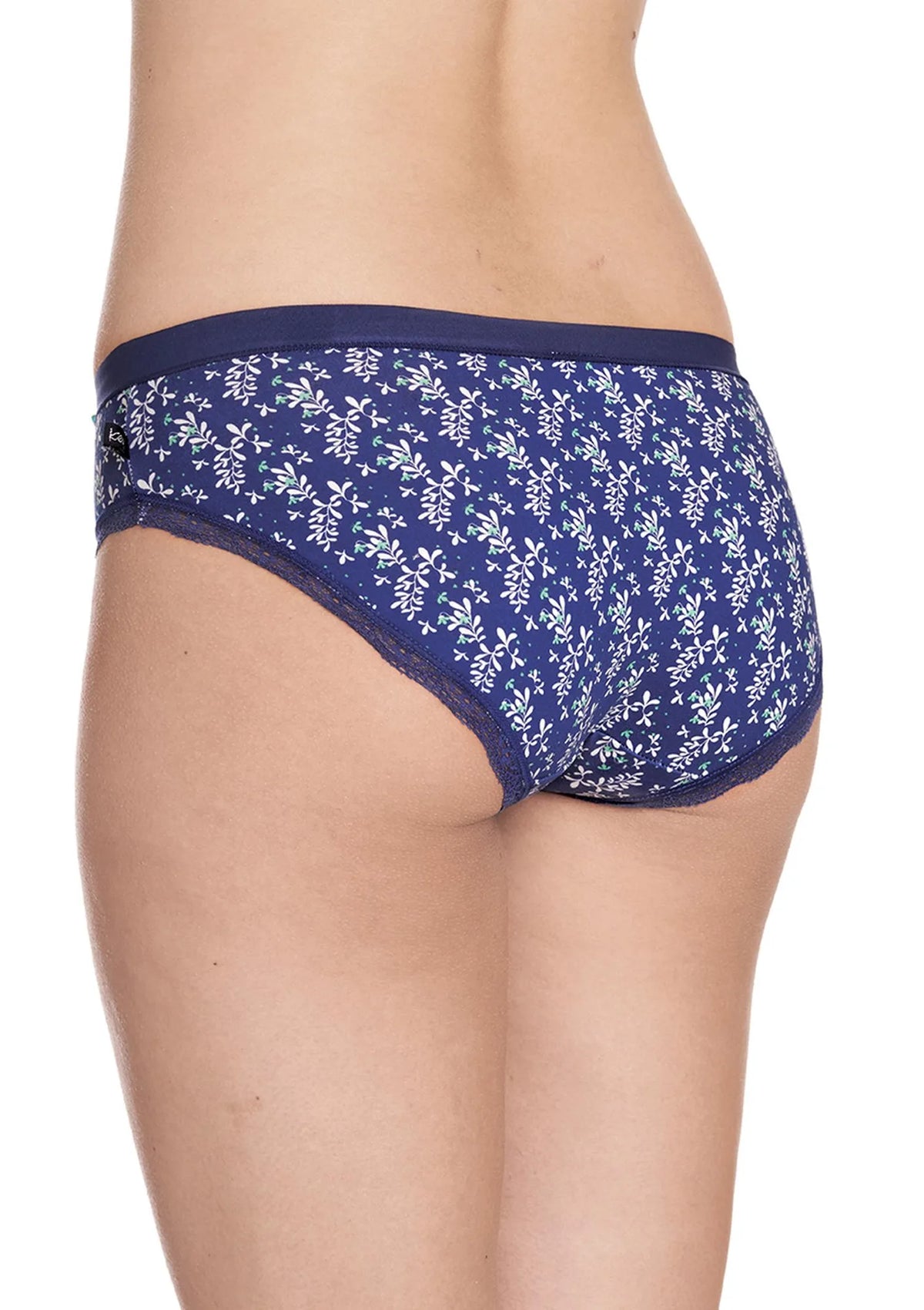 Niskie figi damskie (2 pack) z motywem roślinnym LPP 958