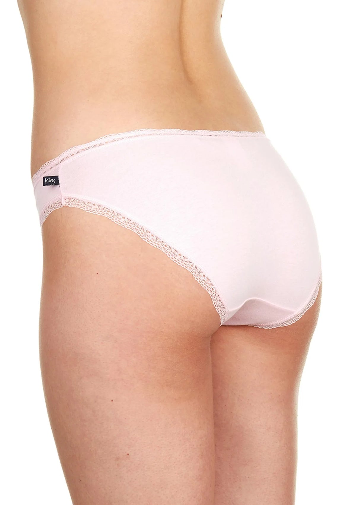Niskie figi damskie (2 pack) z obszyciem koronkowym LPR 411