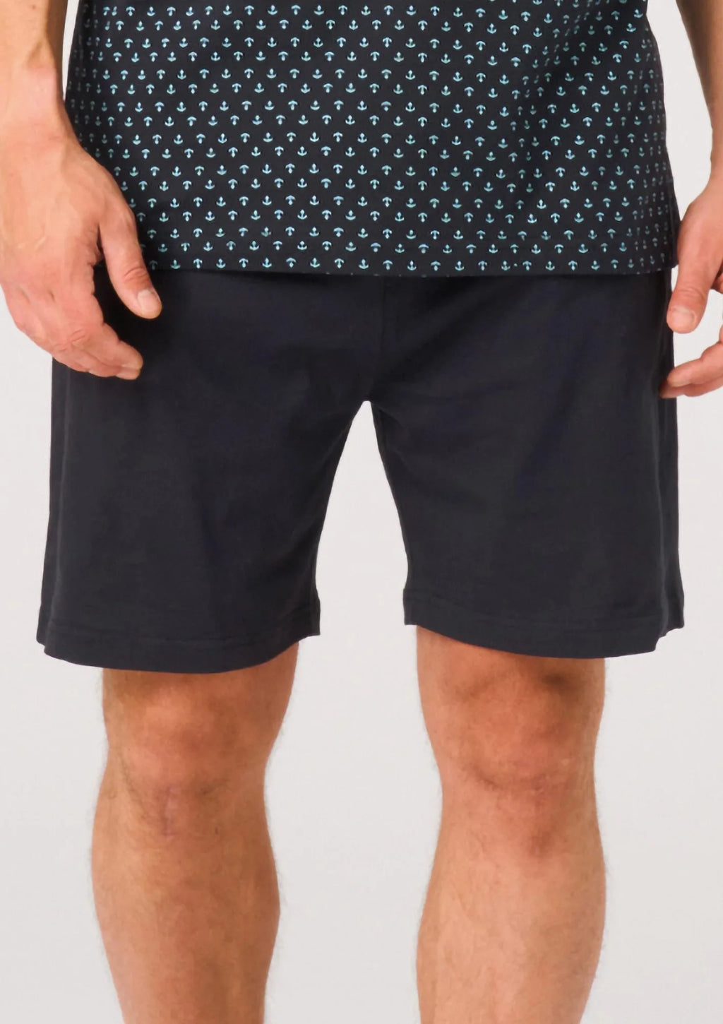 Piżama męska bawełniana krótka granatowa MNS 936 Key