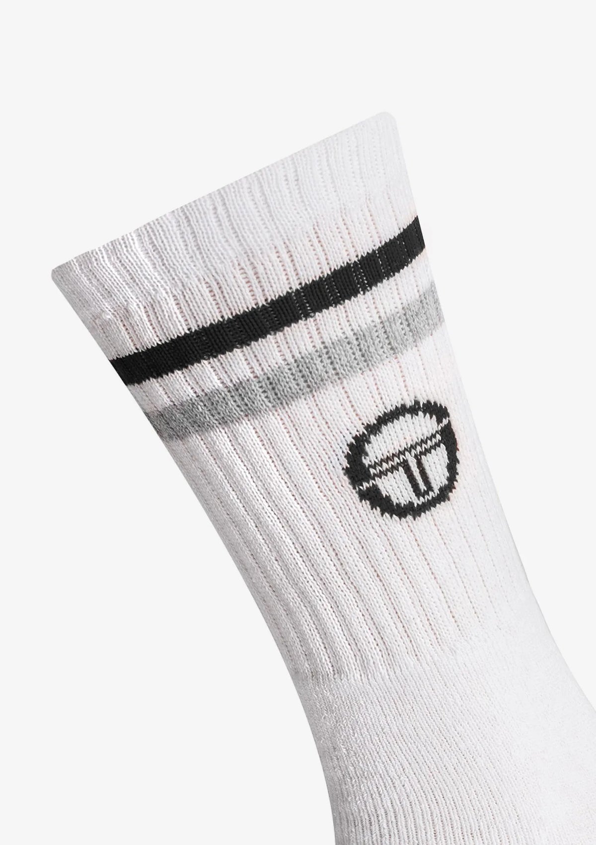 Skarpetki damskie bawełniane (3pack) z prążkowanym ściągaczem 1003 Sergio Tacchini