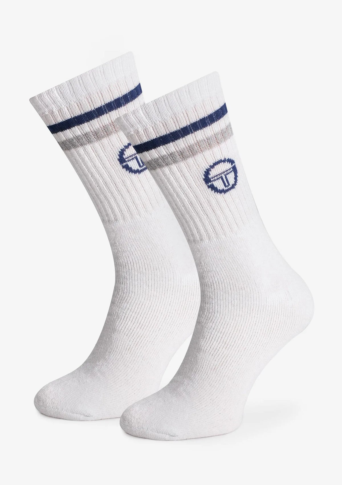 Skarpetki damskie bawełniane (3pack) z prążkowanym ściągaczem 1003 Sergio Tacchini