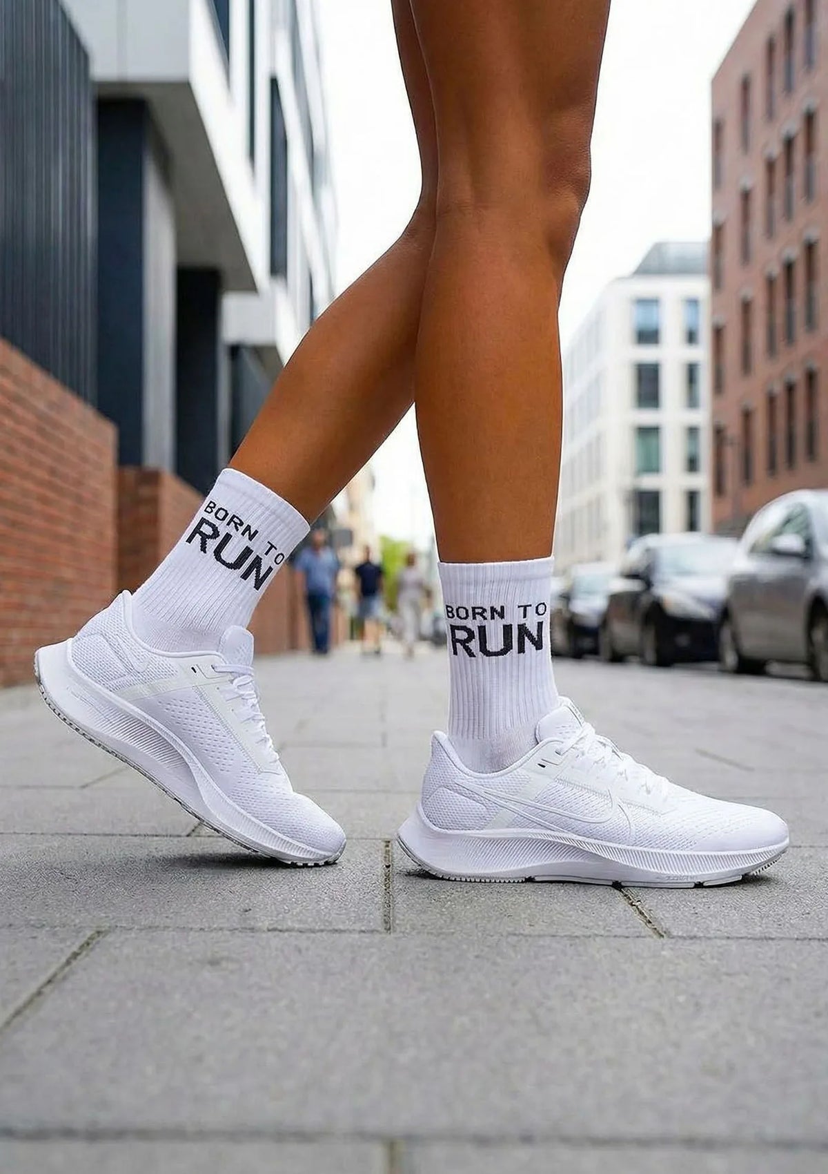 Skarpetki damskie bawełniane sportowe Born to Run Milena