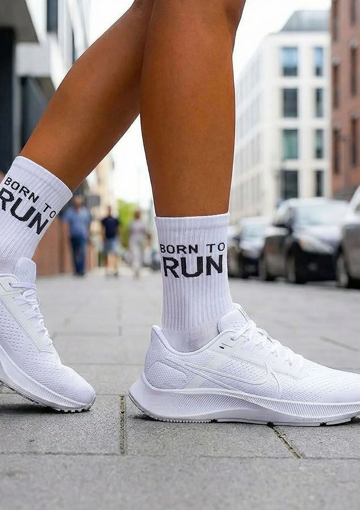 Skarpetki damskie bawełniane sportowe Born to Run Milena