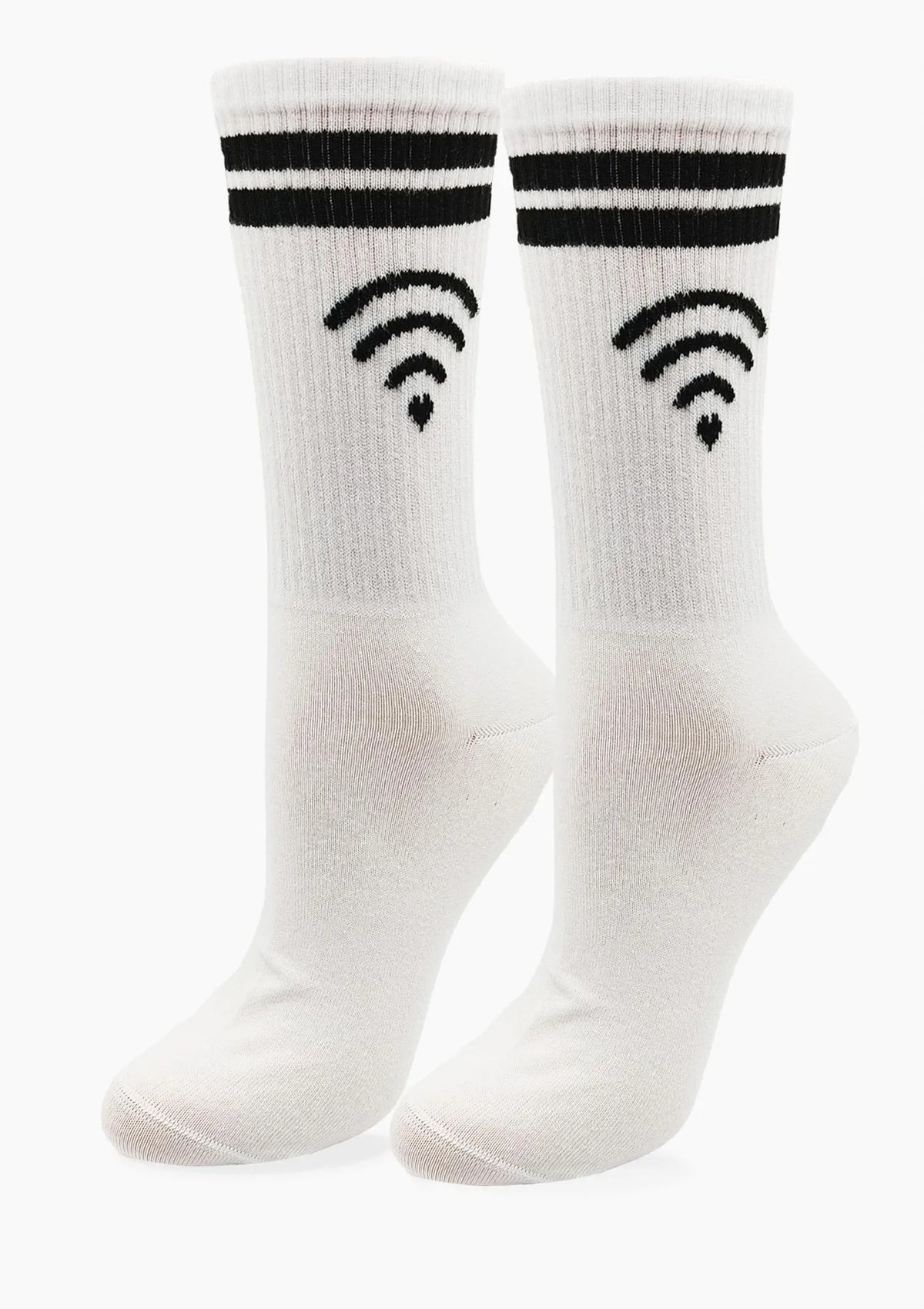 Skarpetki damskie bawełniane sportowe z grafiką Wi-Fi Marilyn