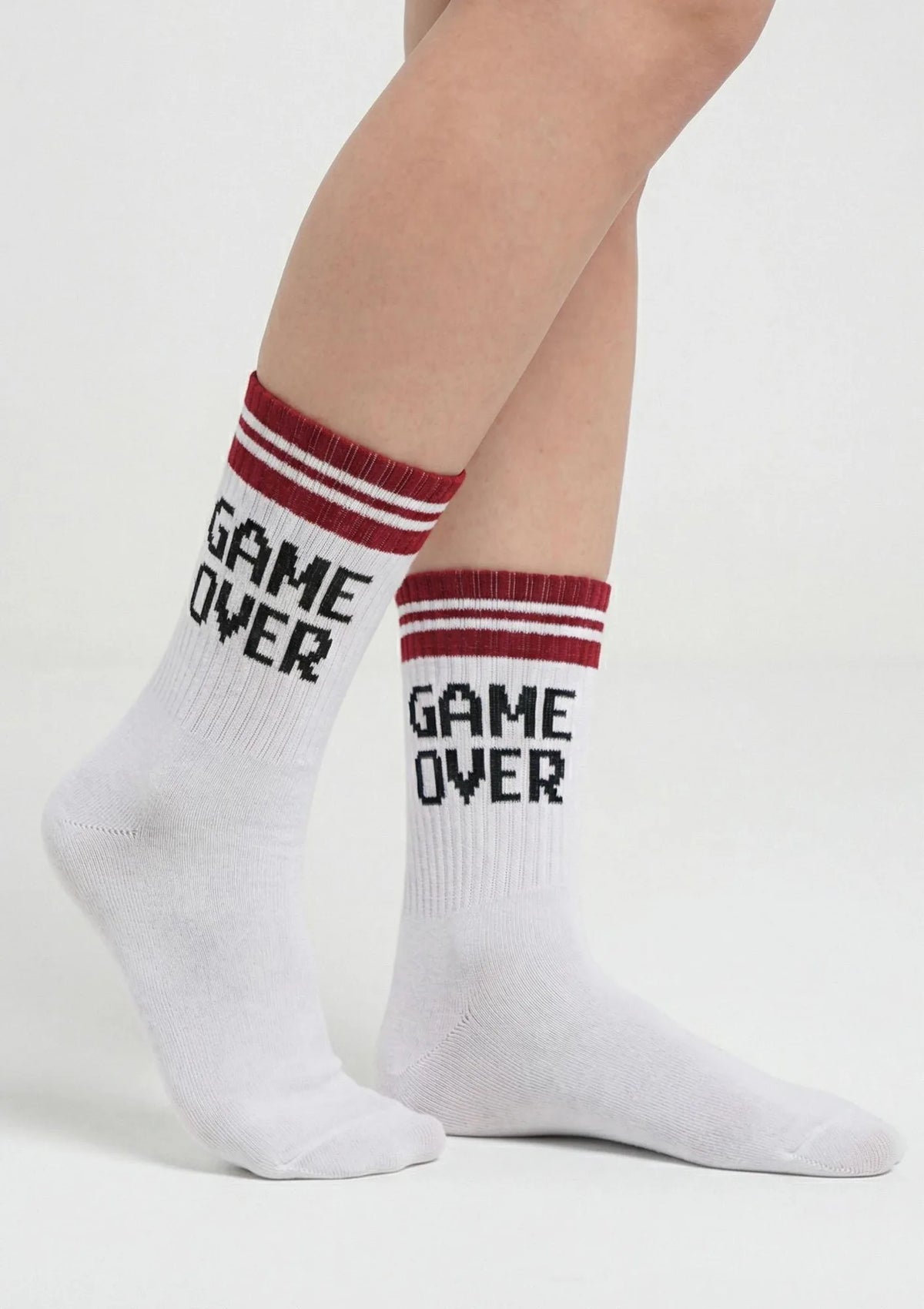 Skarpetki damskie bawełniane sportowe z napisem Game Over Marilyn