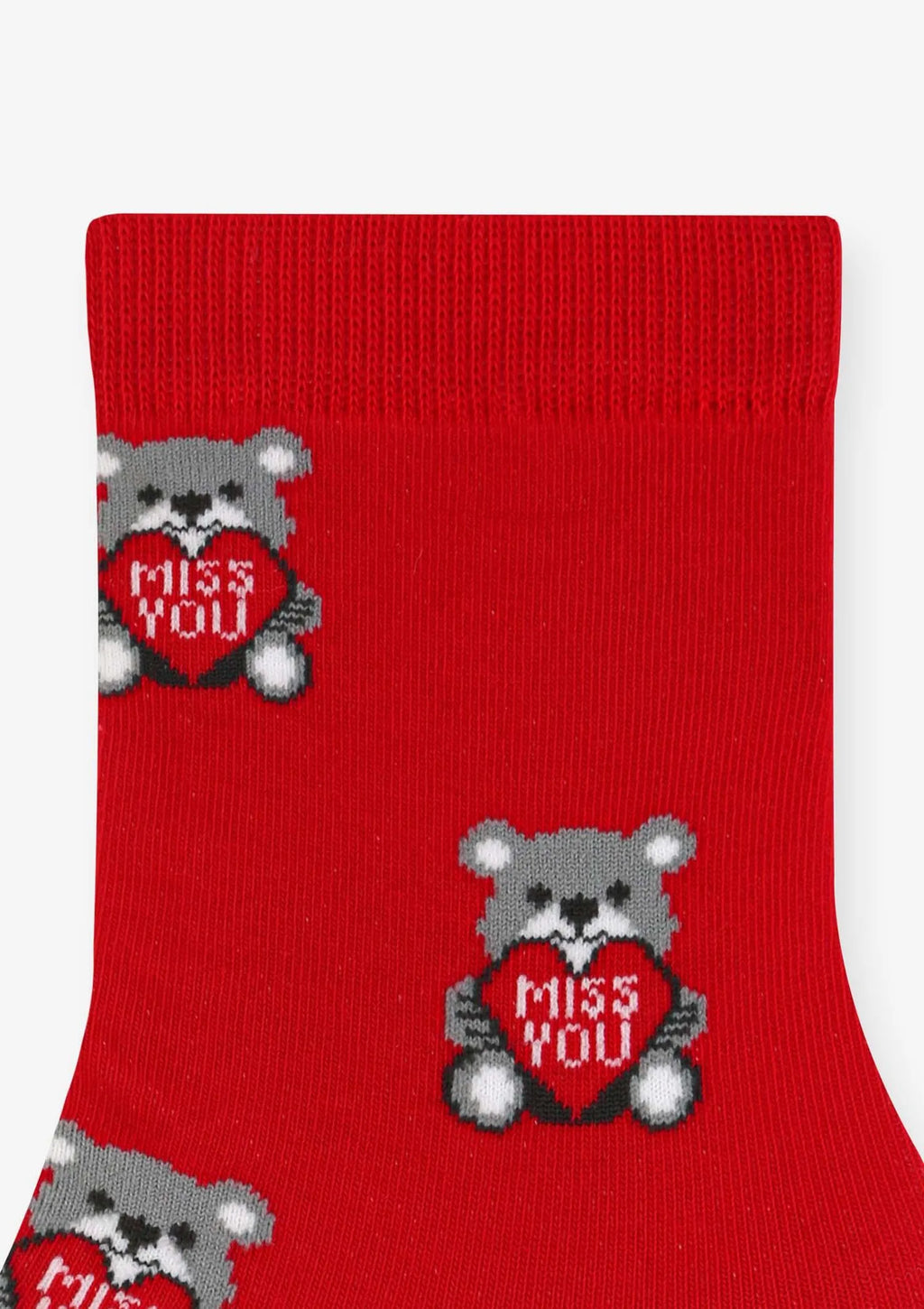 Skarpetki damskie bawełniane z misiami i serduszkami Valentine Bear Marilyn