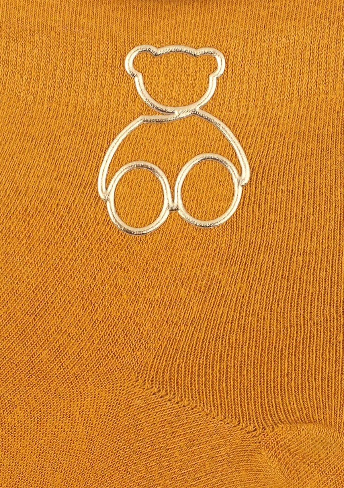 Skarpetki damskie bawełniane ze złotym misiem Cotton Golden Teddy Marilyn