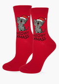 Skarpetki damskie świąteczne z kotem Meowy Xmas Marilyn