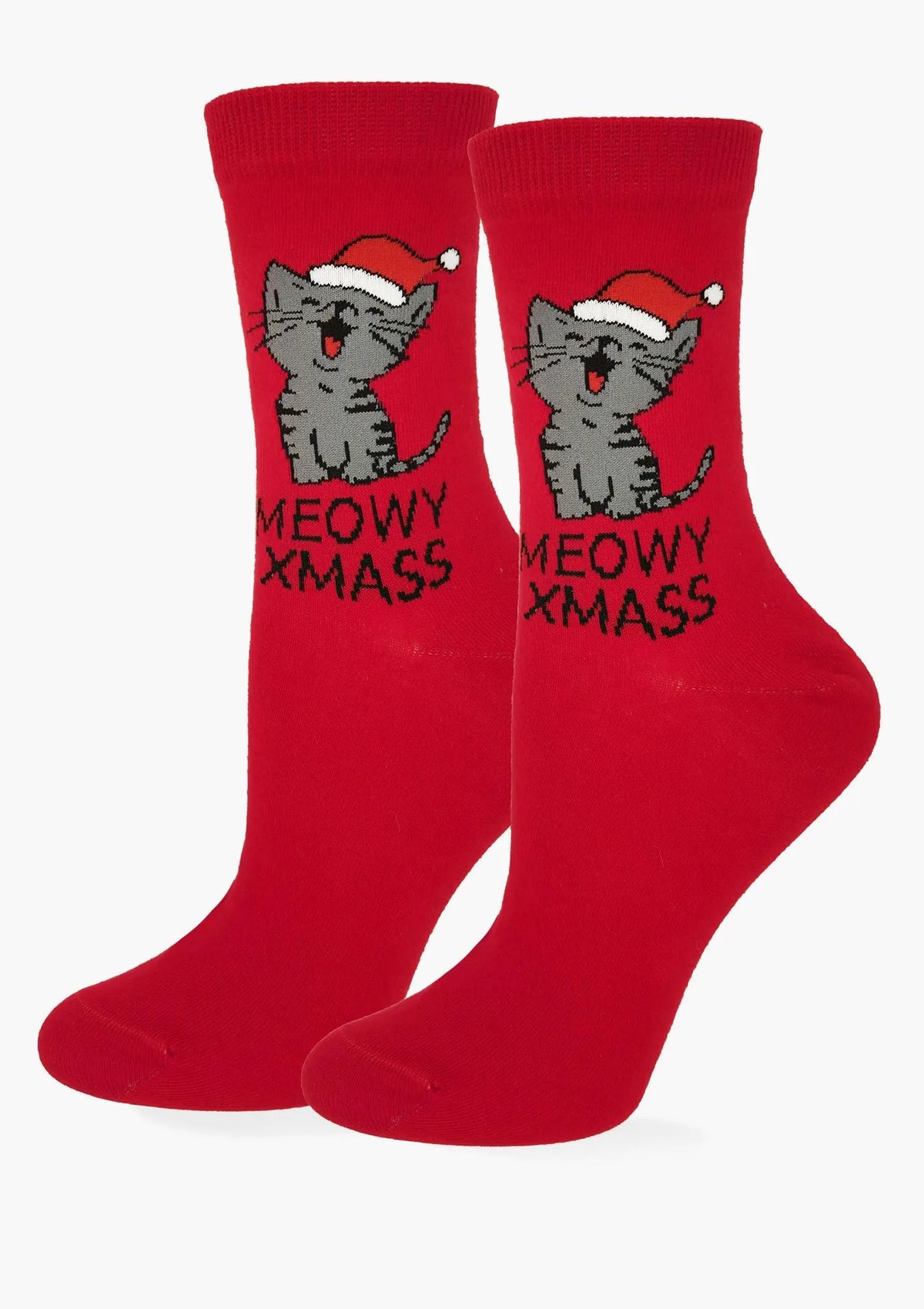 Skarpetki damskie świąteczne z kotem Meowy Xmas Marilyn