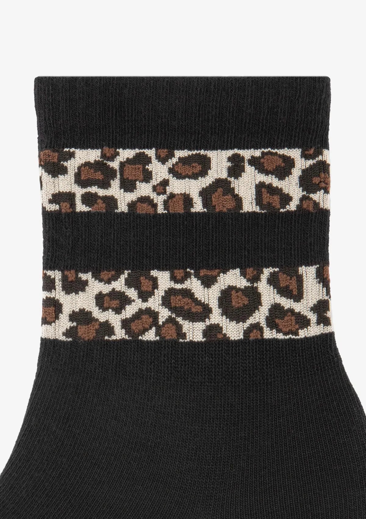 Skarpetki damskie z modnym panterkowym wzorem czarne Panther Stripe Marilyn