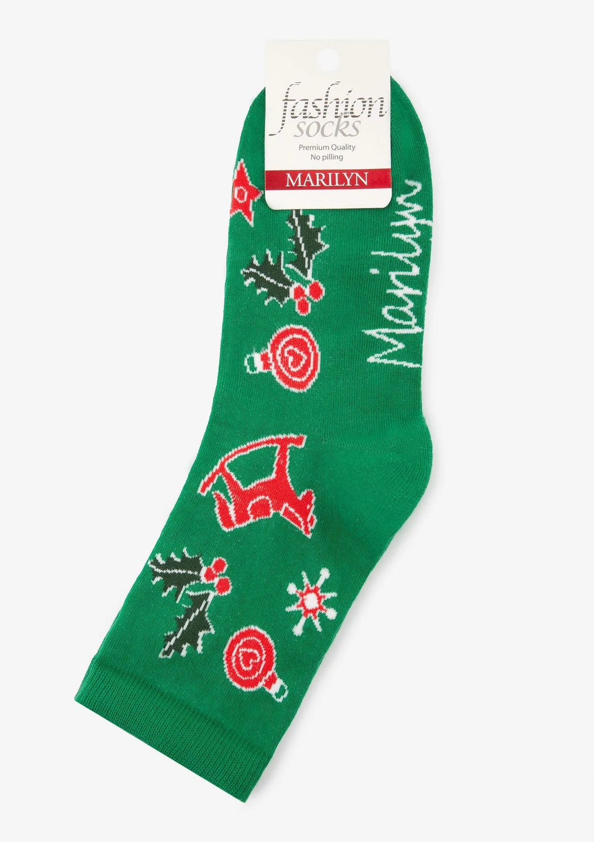 Skarpetki damskie z motywem pierników i świątecznych ozdób Christmas Cookies Marilyn