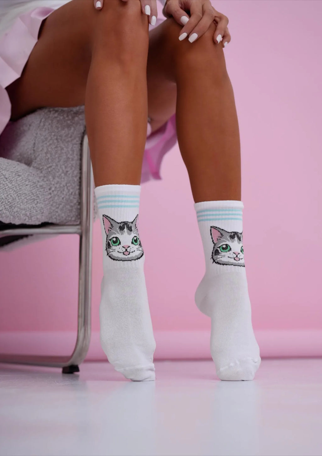 Biały/błękitny