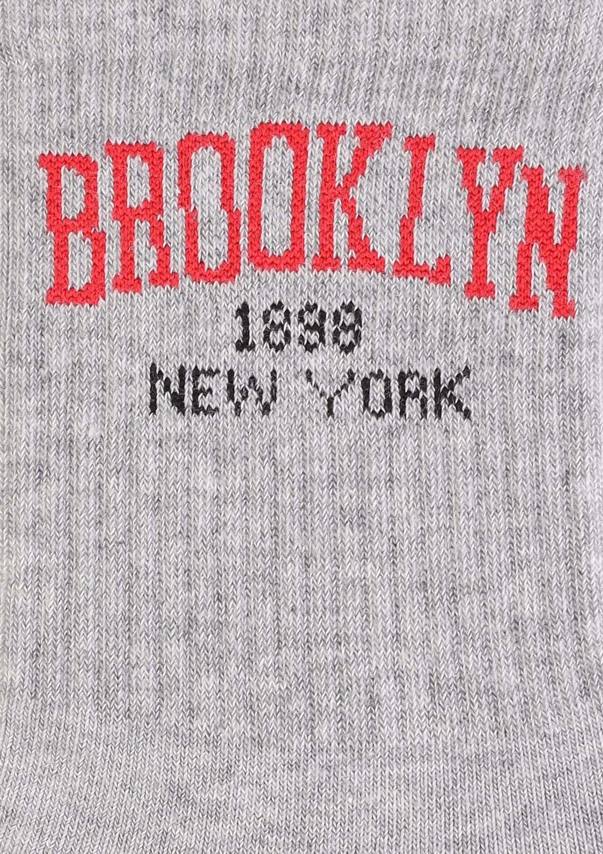 Skarpetki damskie z szerokim ściągaczem z napisami Brooklyn