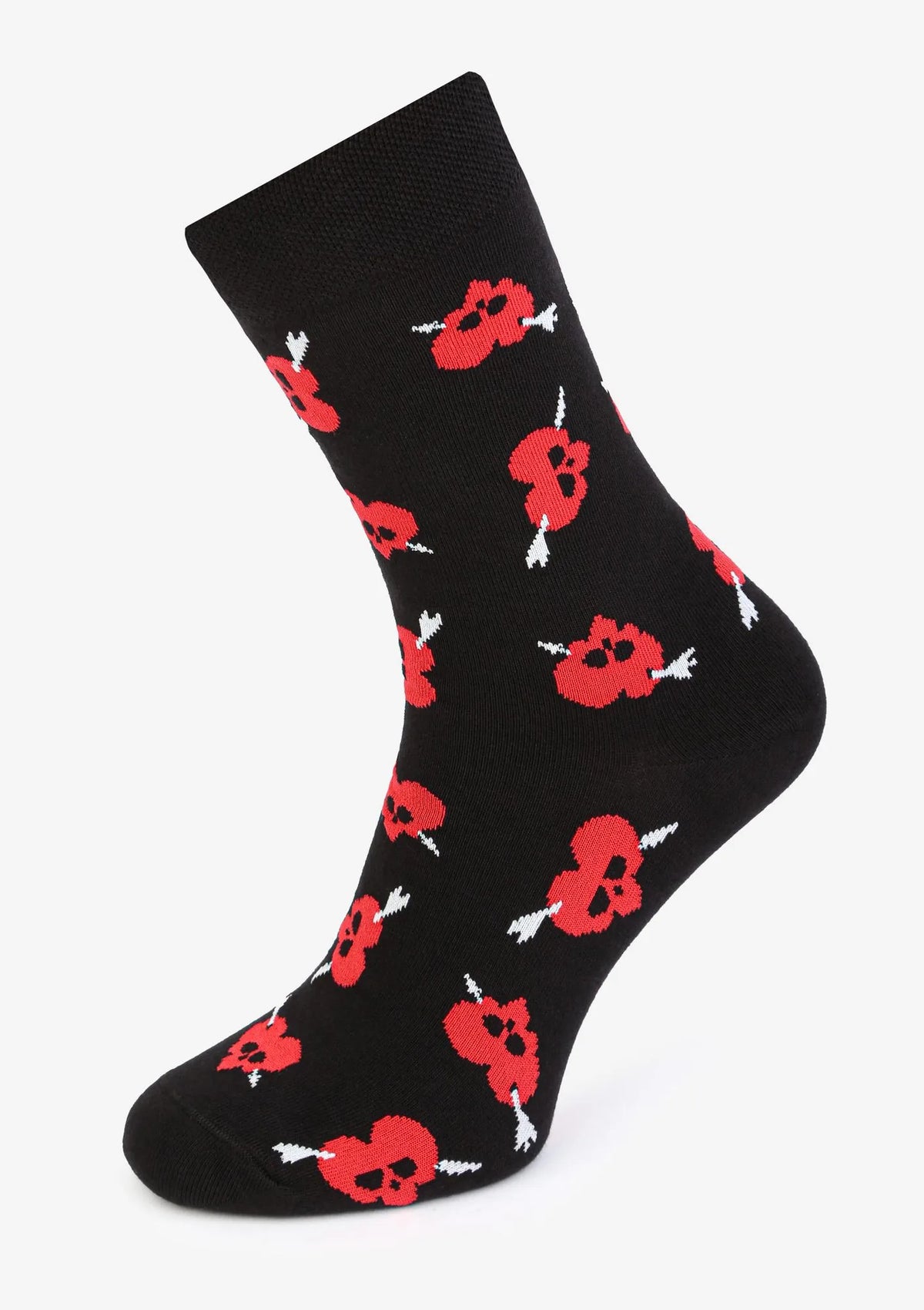 Skarpety męskie bawełniane w rockowe serca Valentine Hearts