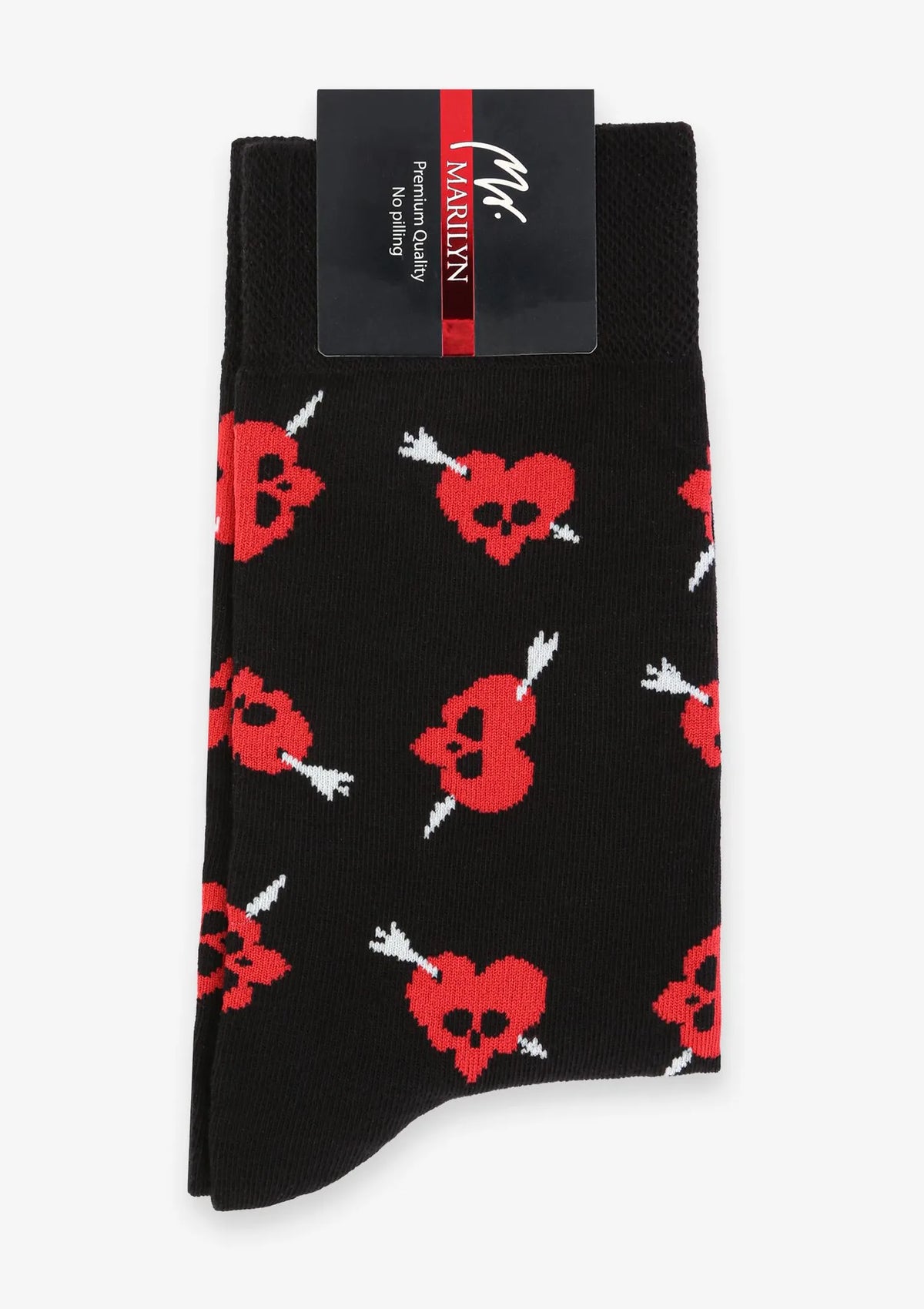 Skarpety męskie bawełniane w rockowe serca Valentine Hearts