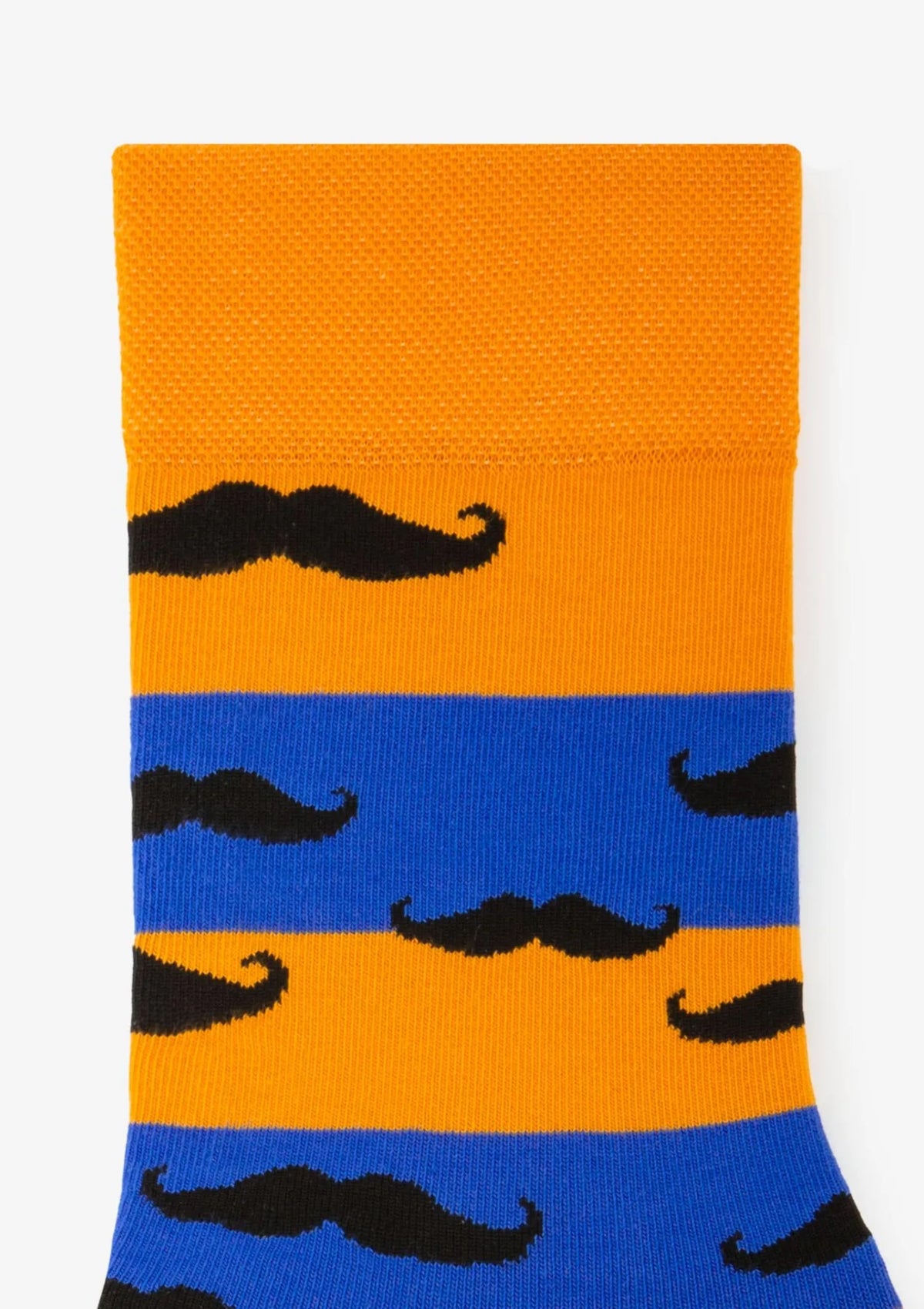 Skarpety męskie z zabawną grafiką czarnych wąsów Mustache Marilyn