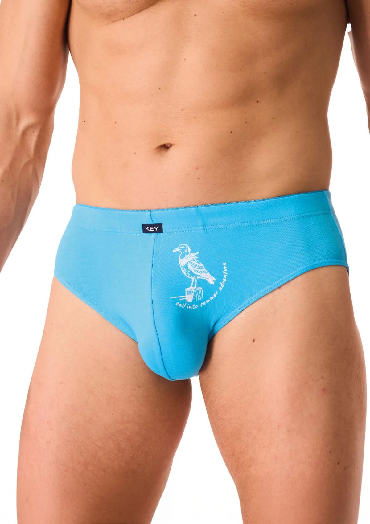 Slipy męskie bambusowe (2pack) klasyczne błękitne i granatowe MPP 741 Key