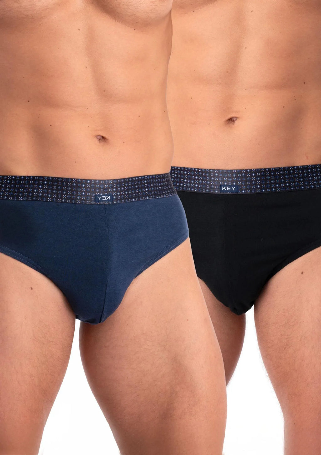 Slipy męskie bawełniane (2 pack) w eleganckiej ciemnej kolorystyce MPP 237 Key
