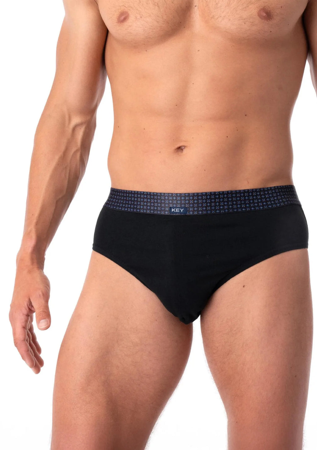 Slipy męskie bawełniane (2 pack) w eleganckiej ciemnej kolorystyce MPP 237 Key